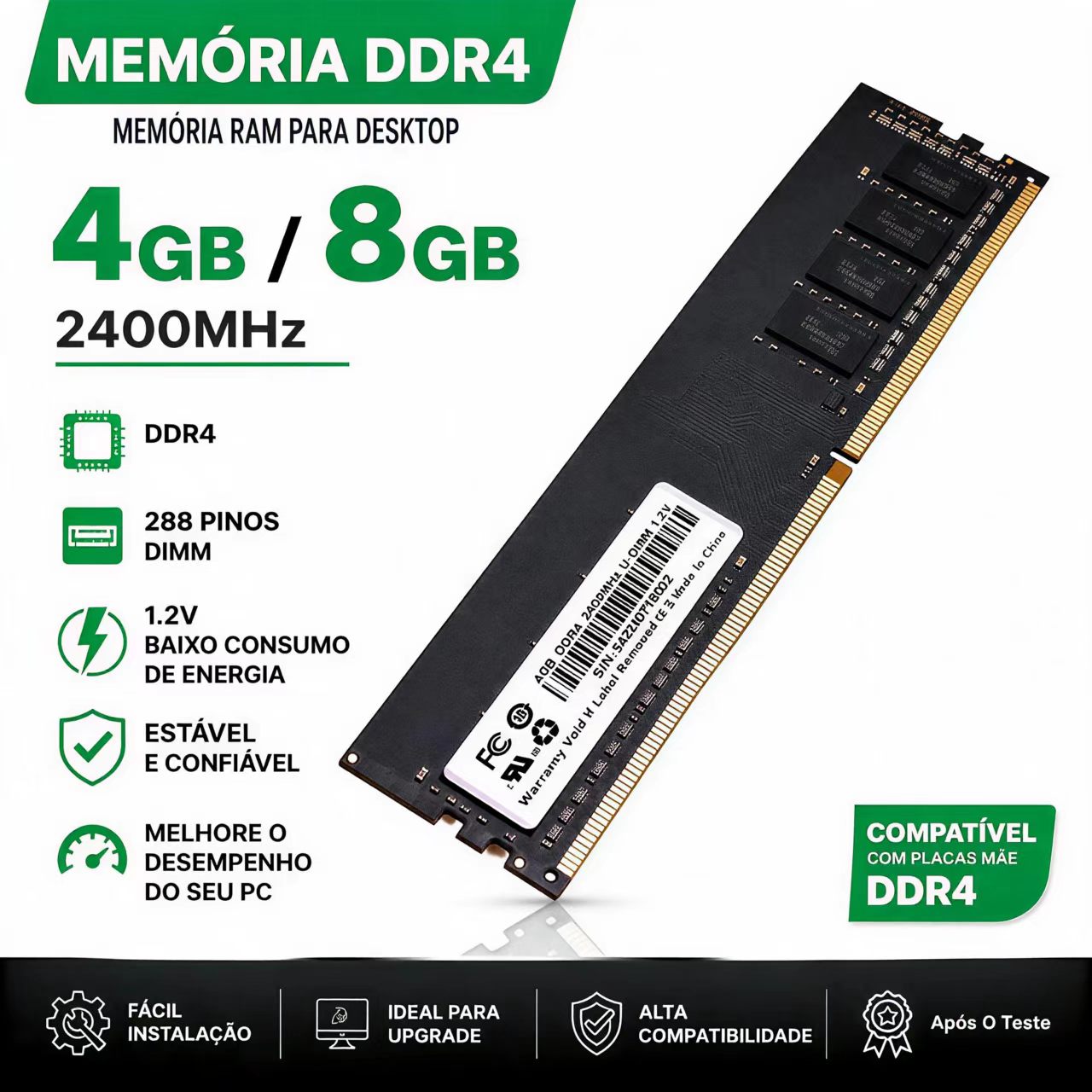 DDR4 RAM 4GB 8GB 2400MHz Deskt - Khadas Vim4 8Gb ulasan dan harga